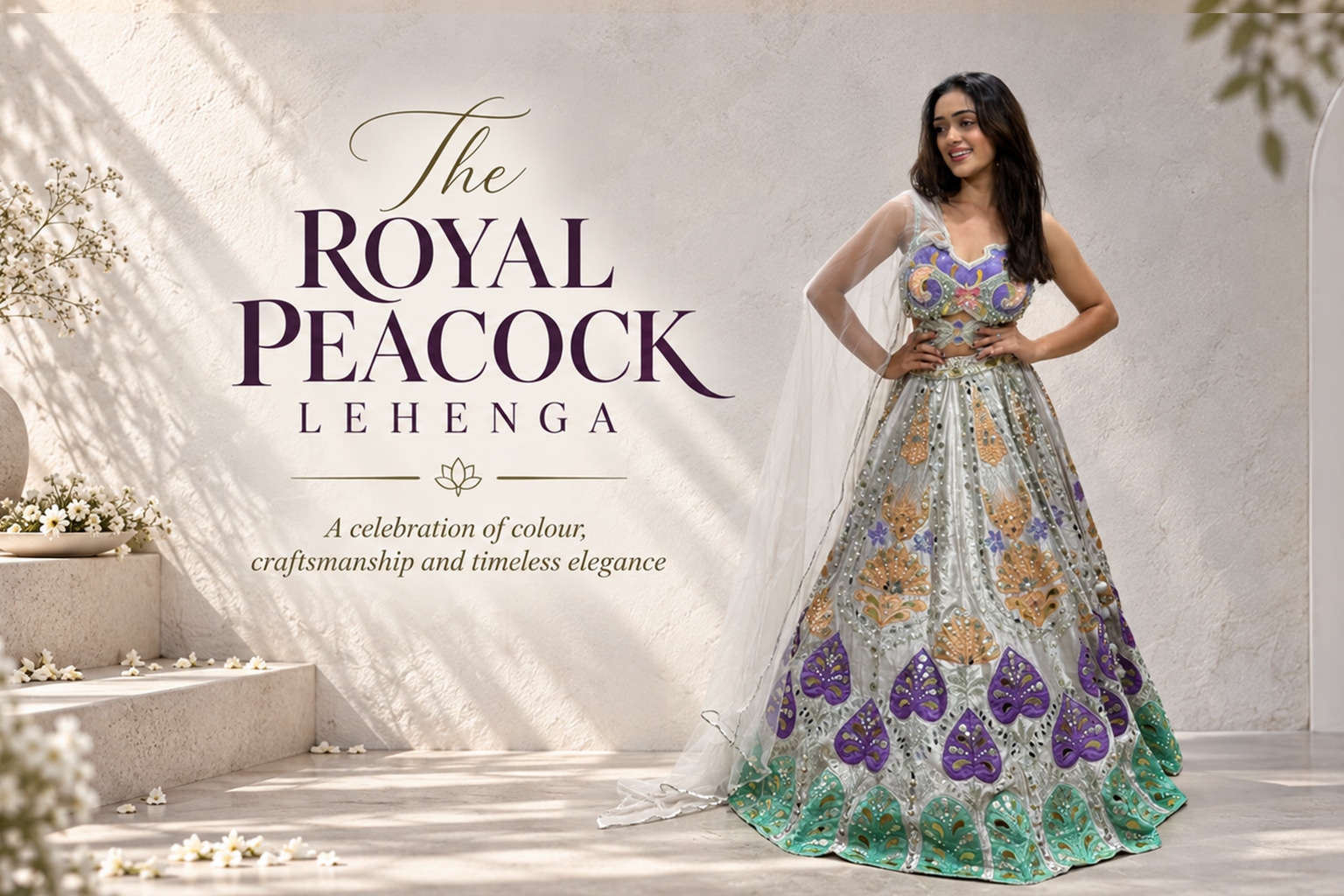 The Royal Peacock Lehenga–by Madhubala